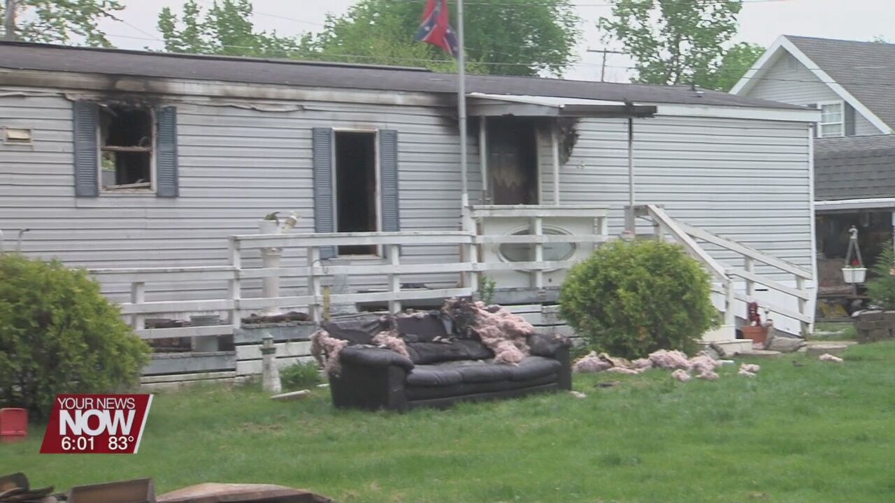 Mobile home fire displaces Cridersville family